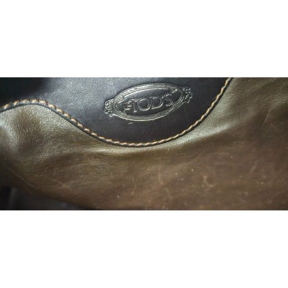 TOD'S Iconic Lady Di bag D-Bag tote shoulder dark brown leather classy - Picture 13 of 16
